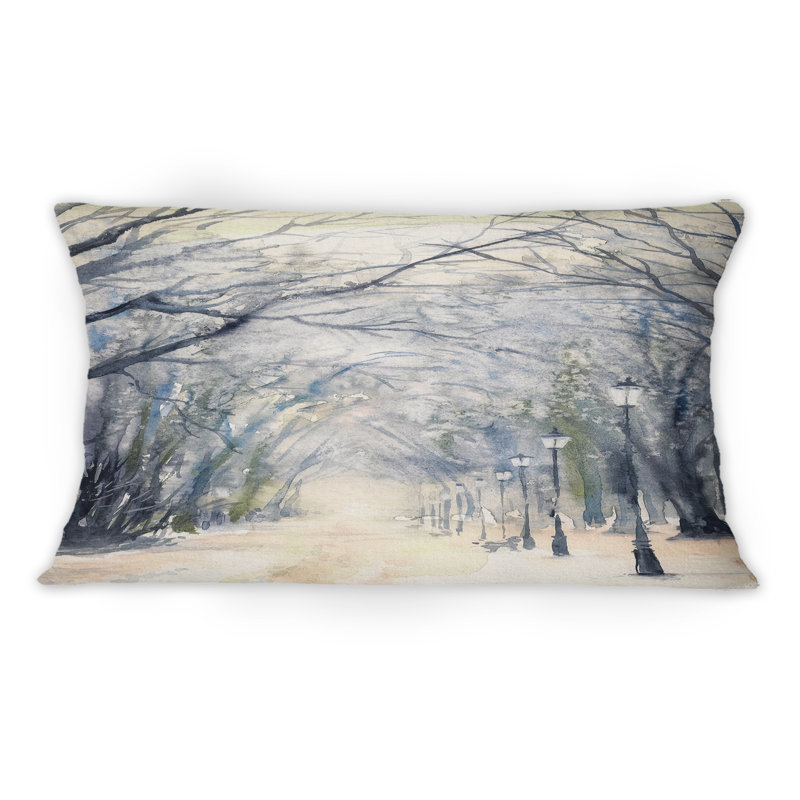 Coussin Alley Of Trees In The Park