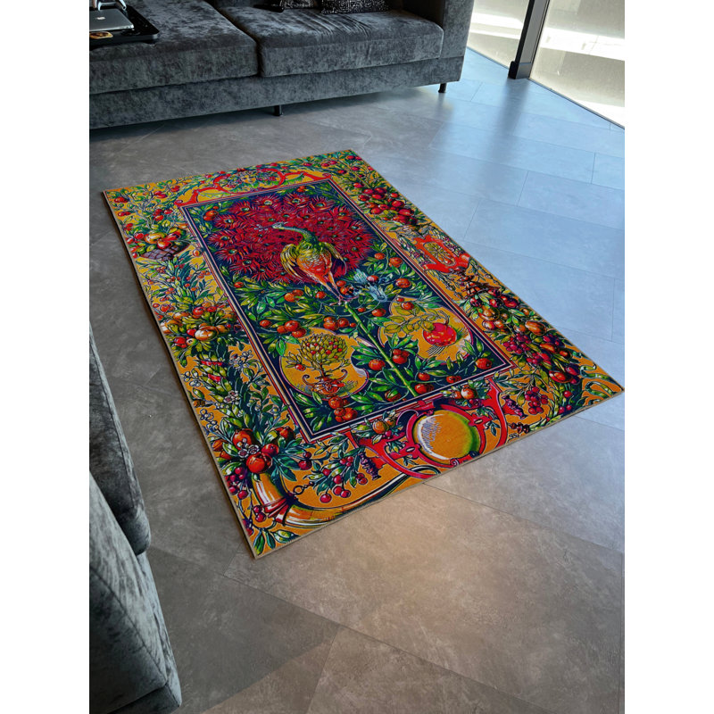 Tapis rectangulaire intérieur / extérieur Seagal, Rectangle 3 pi 3 po x 4 pi 11 po