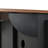 55.5" Farmhouse Kitchen Island with Drop Leaf, Kitchen Storage Island with Barn Door, Power Outlet, Rolling Kitchen Cart on Wheels with Spice Rack, for Home, Kitchen, Dining Room, Black-1677477586