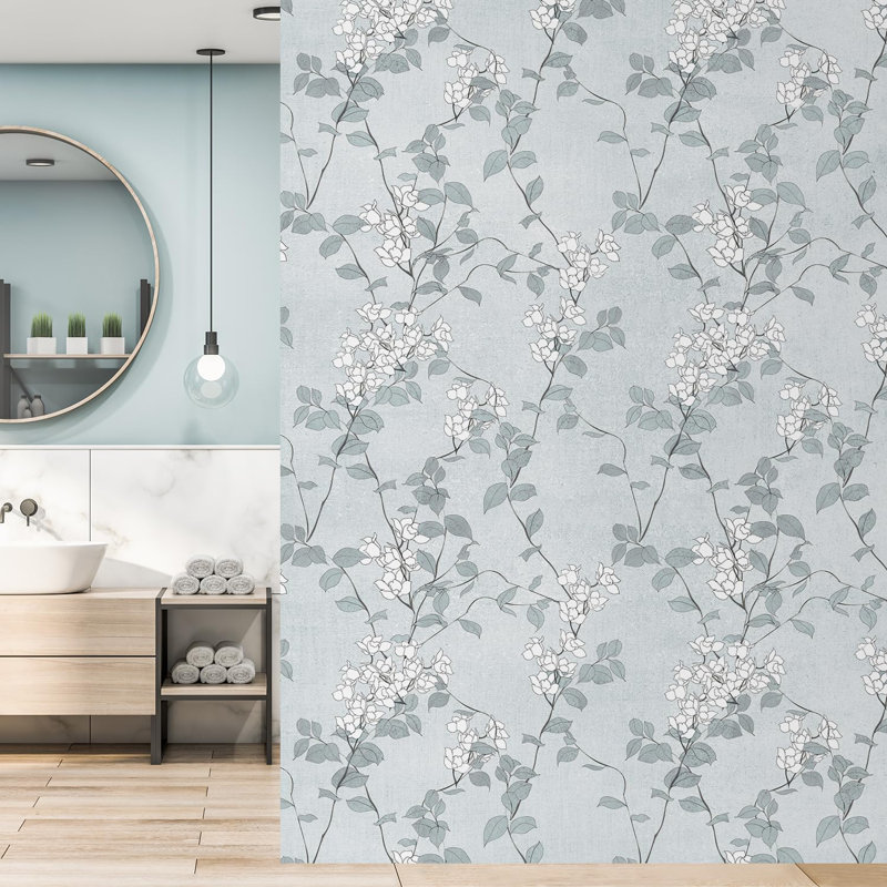 Bordure florale pelez et collez, L 72 po x l 72 po