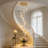 Elivia 10 - Light Modern Dimmable LED Large Staircase Cluster Pendant Light Chandelier