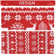 mark Resistant Christmas Tablecloth – Washable Polyester Table Cover – Reindeer & Snowflake Print, Festive Red, Easy Clean – Perfect for Holiday Parties, Kitchen & Dining – 52"x52" Square – Red bottom