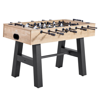 Foosball Table, 55 inch Standard Size Table, Indoor Full Size Foosball Tables for Home, Family, and Game Room, Durable Soccer Set, Includes 4 Balls, Score Keeper, and 2 Cup Holders