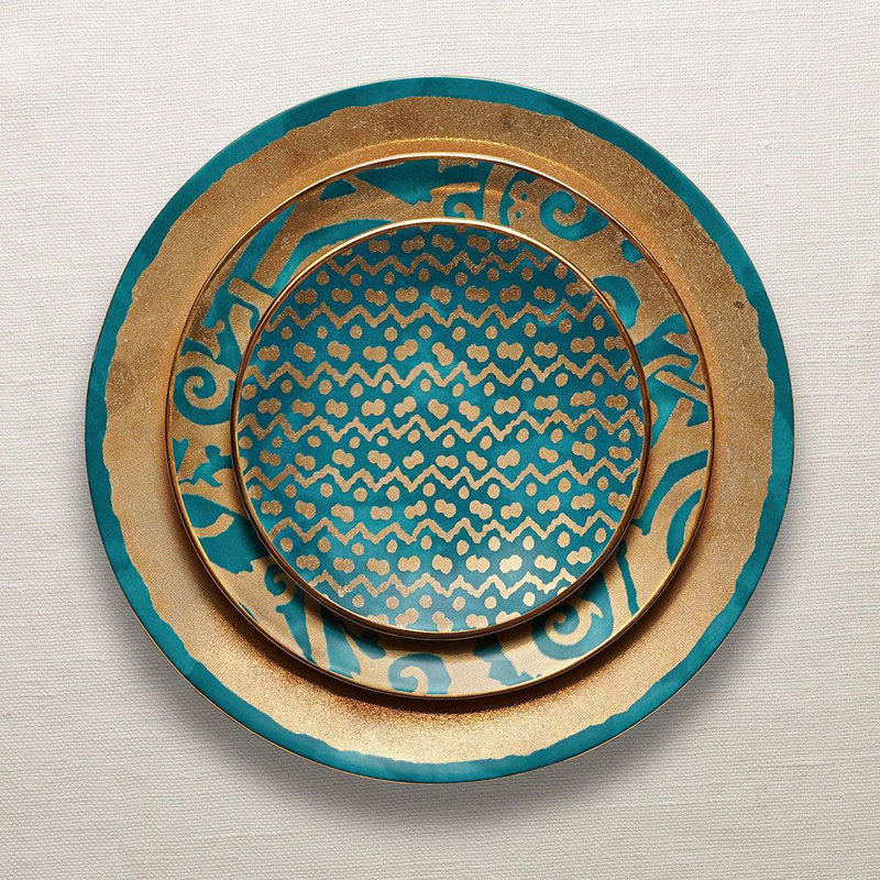 Set of 4 Fortuny Canape Plates