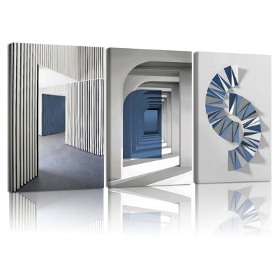 3 Piece Wrapped Canvas Wall Art