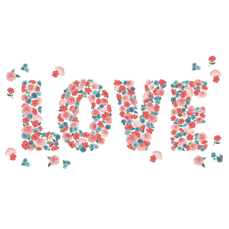 Text & Numbers Non-Wall Damaging Wall Decal