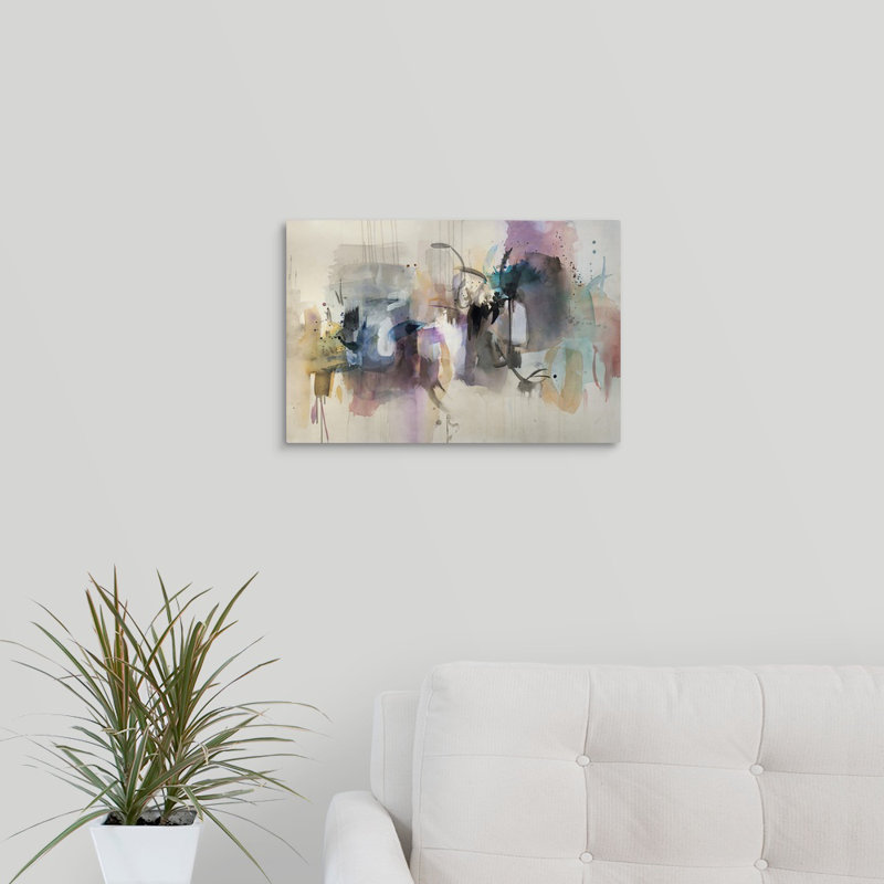 « swift suggestion », peinture sur toile, Toile tendue, H 12 po x l 18 po x P 1,25 po