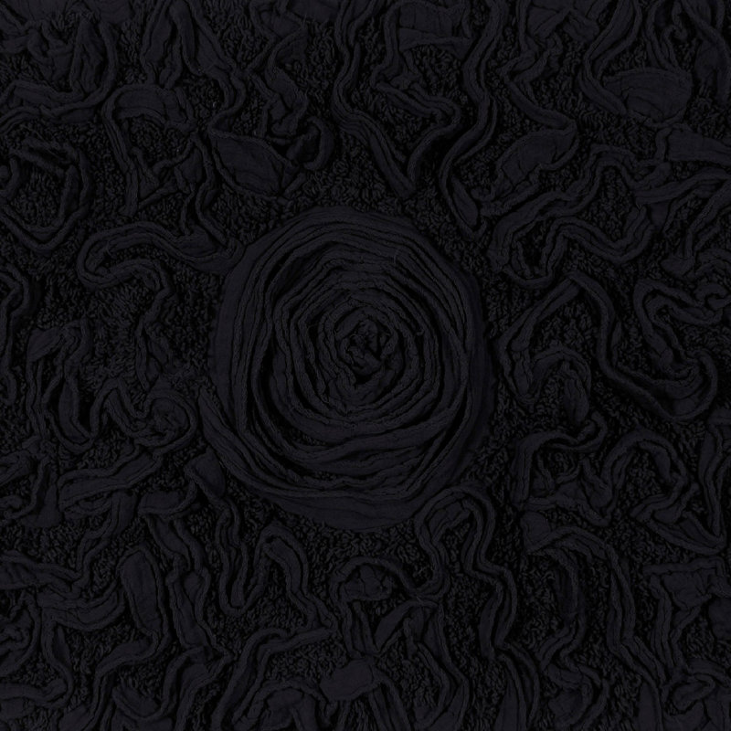 Ensemble de tapis pour salle de bain 2 pièces Freida, Noir