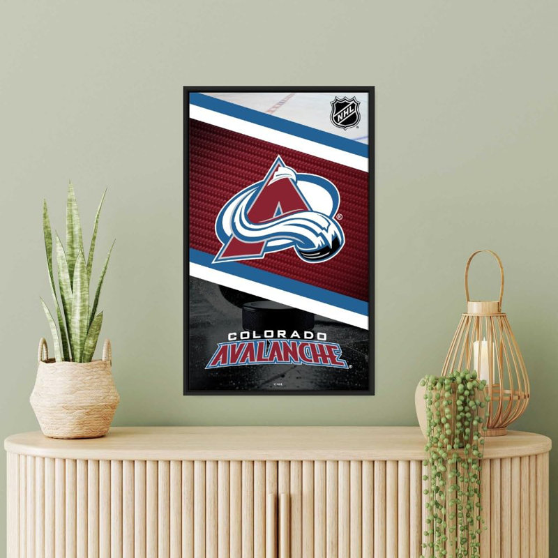 «Winnipeg Jets», impression sur toile tendue - Équipe de hockey de la LNH sous licence officielle, Noir, H 51 po x l 31 po