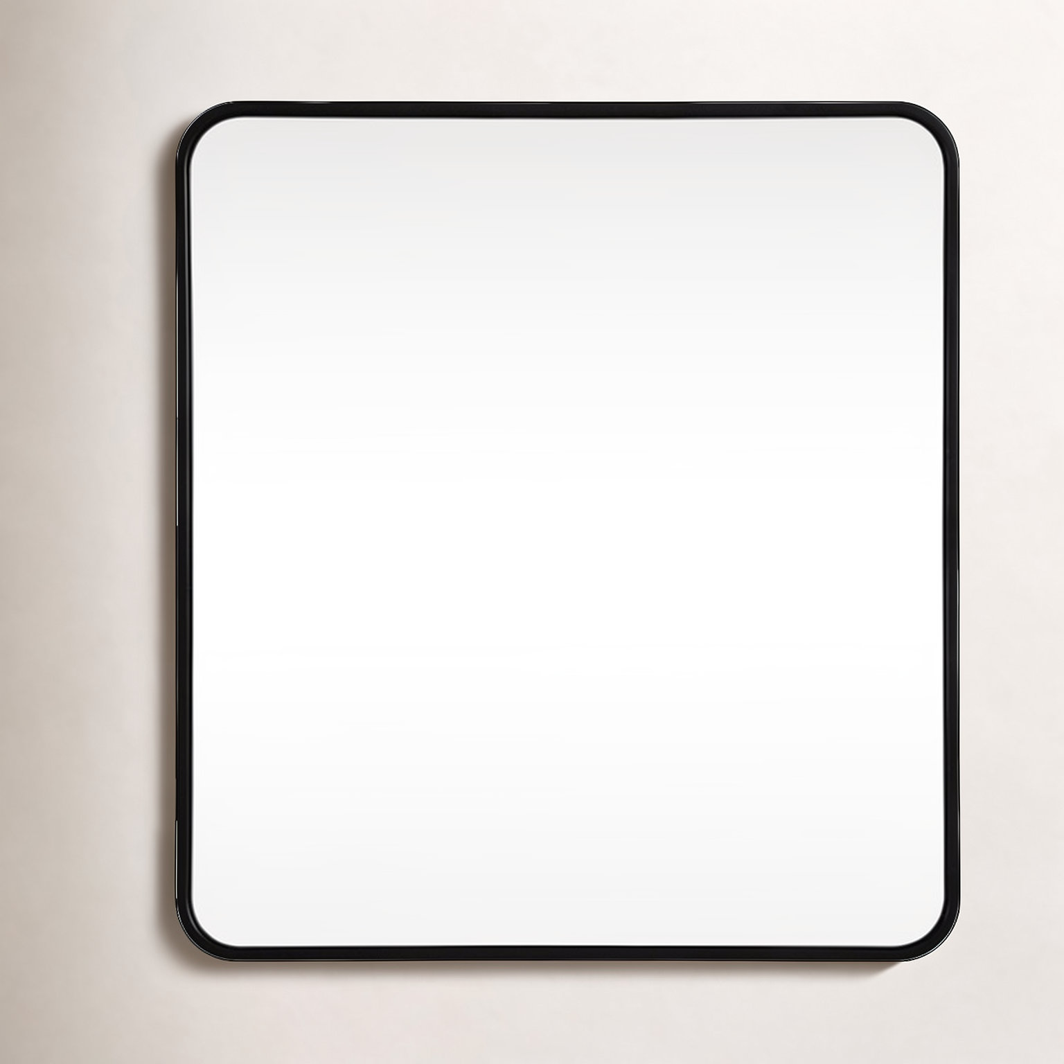 Wall Mirror, 30"  x 30" , Black