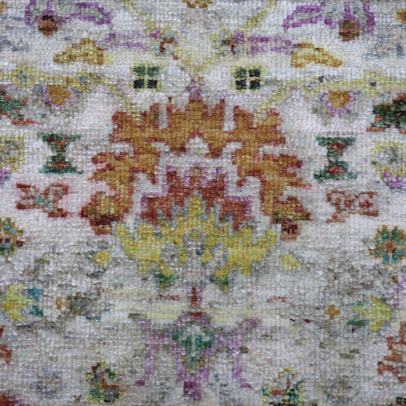 Cream Alchemy Traditional Silk Rug - 9'11" x 14'3"