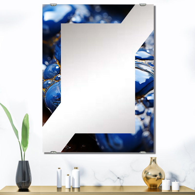Boneta - Miroir mural en pierre géode MIR136165, 40 po x 30 po