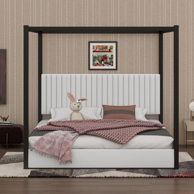 King Size Canopy Bed With Headboard