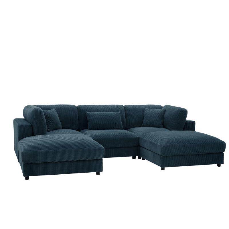 Canapé modulaire en velours côtelé 1 pièce Corduroy
