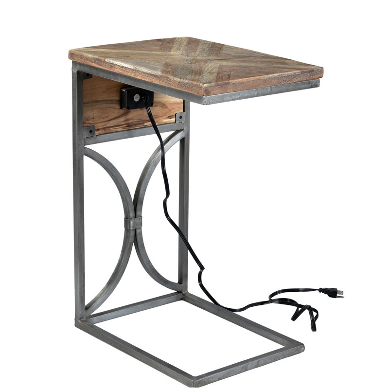 Ulrey Solid Wood Top End Table