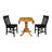 Gereron Drop Leaf Solid Wood Dining Set-1487527760