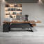 78.74"L-shape Solid Wood Executive Desk-2068013908