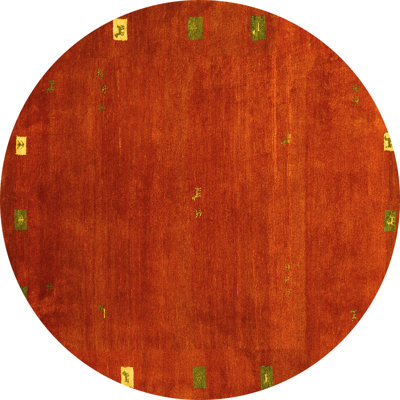 Tapis contemporains jaunes lavables à la machine 2792