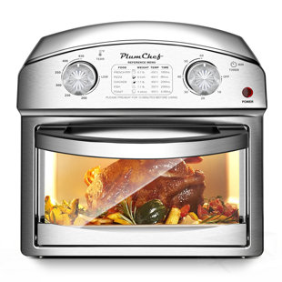 7-In-1 Convection Toaster Oven With 5 Pre-Set Menus For Roasting, Baking, Grilling, Broiling, Toasting, Dehydrating, And Defrosting