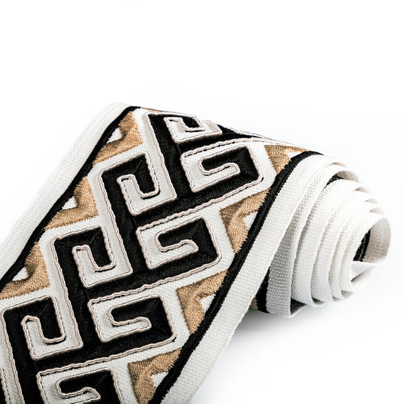 Treillis Passementerie II Audette Cotton Blend Trim, Onyx