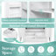 Meuble-lavabo de 60 po avec lavabo double, bois massif et construction, métal céramique imperméable, rangement réglable, charnières à fermeture en douceur, style rétro-449497718