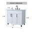 Ensemble de meuble-lavabo simple blanc 36 po