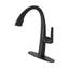 Robinet de cuisine escamotable avec douchette à double fonction, pivotant à 360 ° et cartouche en céramique - Conception sans plomb facile à installer pour évier (CP / BN / B9 / BG)-100674862