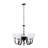 Winder 5 - Light Glass and Iron Chandelier