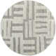 Jalaycia Geometric Hand Loomed Wool Area Rug in Gray