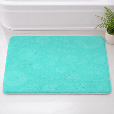 Tapis de bain à motif floral