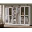 Armoire-penderie à porte coulissante 100% en bois massif à 6 miroirs Portlynn-278204826