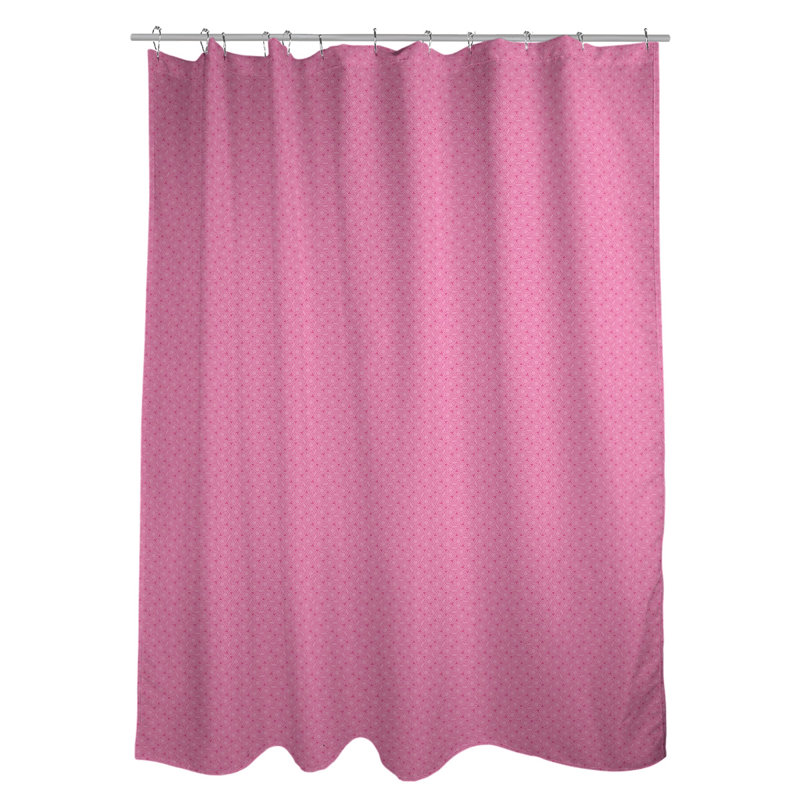Rideau simple en treillis hexagonal classique, Rose clair