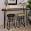 Gerron Rustic Industrial Wooden Console Table with Hairpin Legs Entryway Living Room