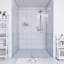 Porte de douche coulissante sans cadre en acier inoxydable-116834921