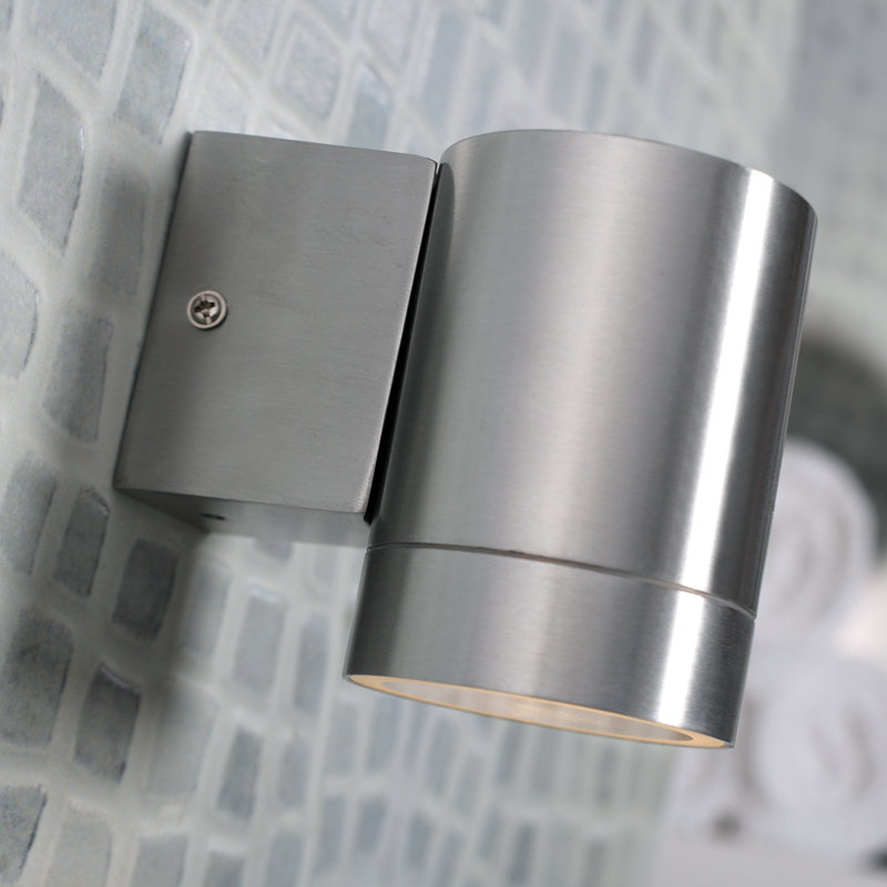 Athaleyah Outdoor Armed Sconce, Aluminum