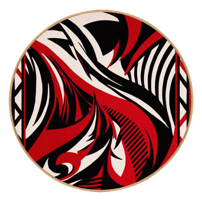 Tapis abstrait Abstract Inferno