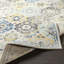 Hillsby Machine Woven Oriental Blue/Yellow/Grey Area Rug-33063457