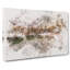 Pragser Wildsee Lake in Italy Watercolour - Wrapped Canvas-56659151