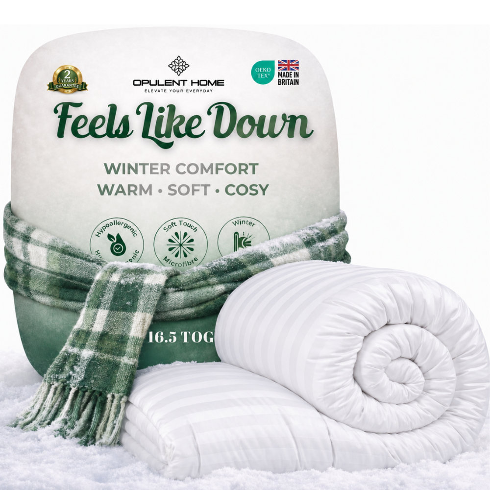Opulent Home White Double Extra Warm Winter Hollowfibre Duvet 16.5 Tog - Image 2