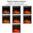 43" Freestanding Electric Fireplace with Wood Mantel-557678741