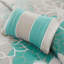 Ensemble d'édredon en satin de coton imprimé turquoise-131585235-131585237