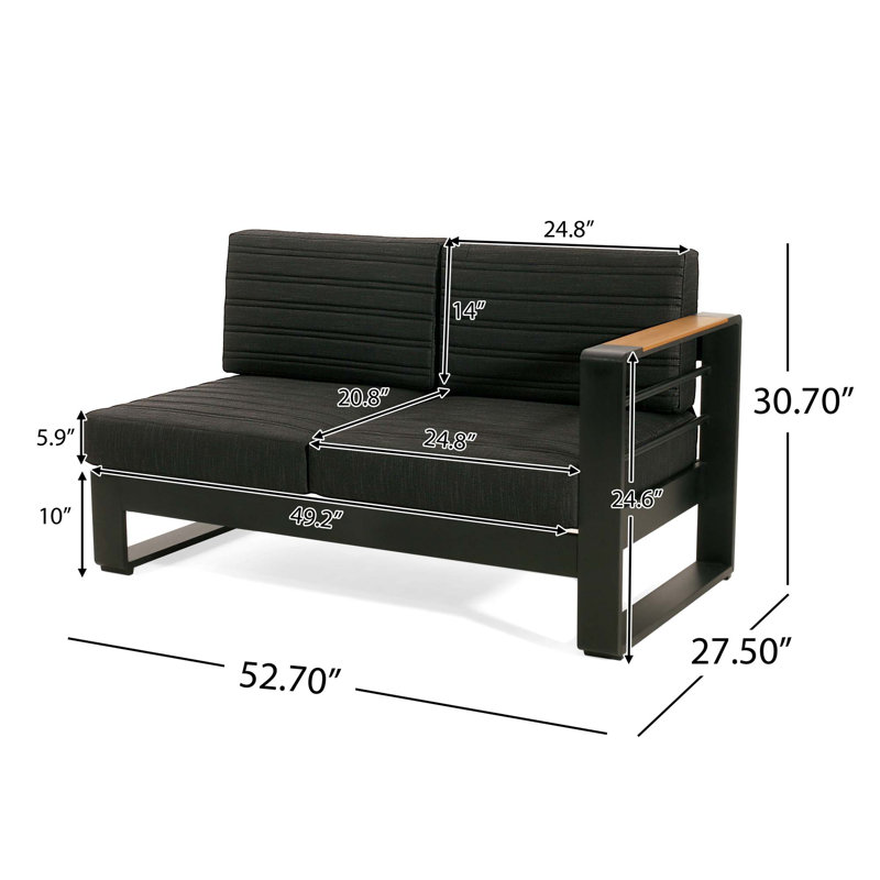 Sofa Set With Stylish Design, Right Hand Return