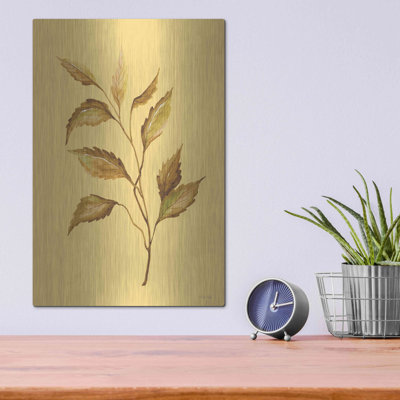 Luxe Metal Art 'Golden Leaves' By Cindy Jacobs, Me " Golden Leaves " by Cindy Jacobs