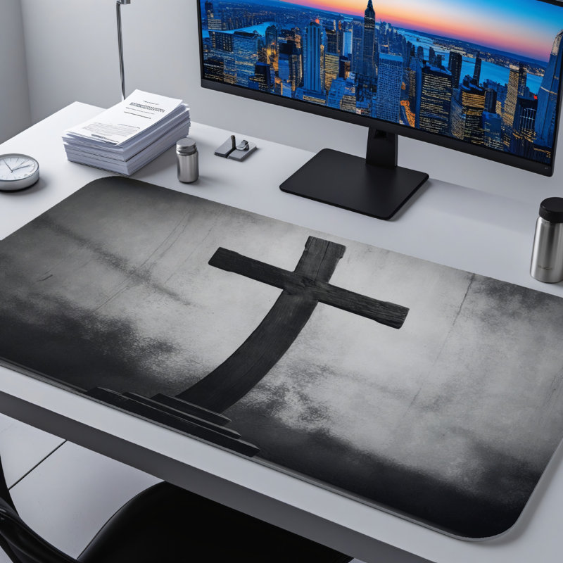 Polyester Desk Pad, 31.5x15.5