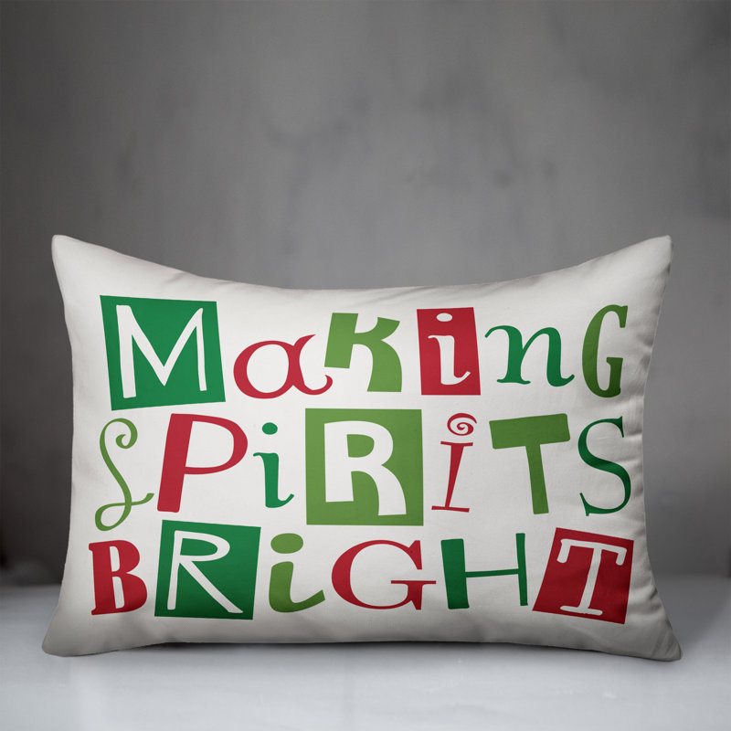  Coussin lumineux Make Spirits Bright