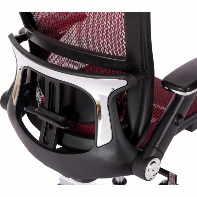 Fauteuil de bureau Ergo Mesh, Rouge, Clair