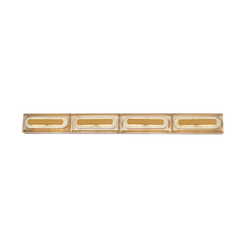 4 - Light LED Vanity Light, Aged Brass