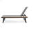 CHAISE LOUNGE WITH ATTACHED WOOD SIDE TABLE, 1PC