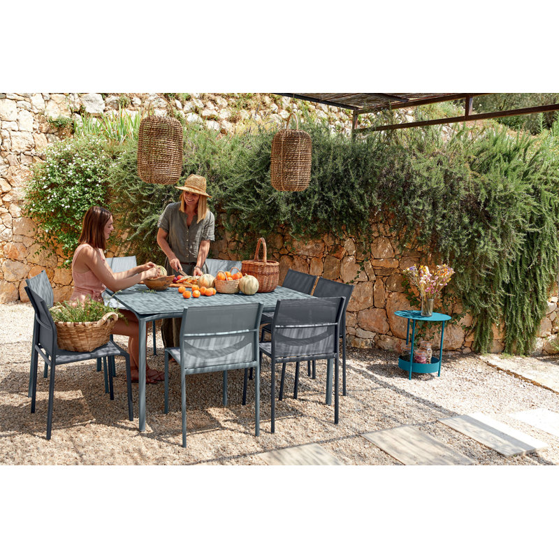 Salsa Outdoor Round Side Table, Acapulco Blue
