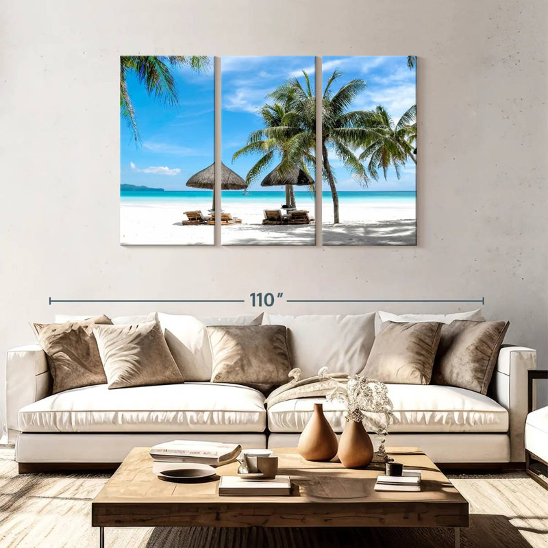 Gillard Coastal Boracay Seashore, H 48 po x l 74 po